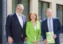PK Personalbericht Stadtrat Hacker, Generaldirektorin Kölldorfer-Leitgeb, Personalchef Walzer
