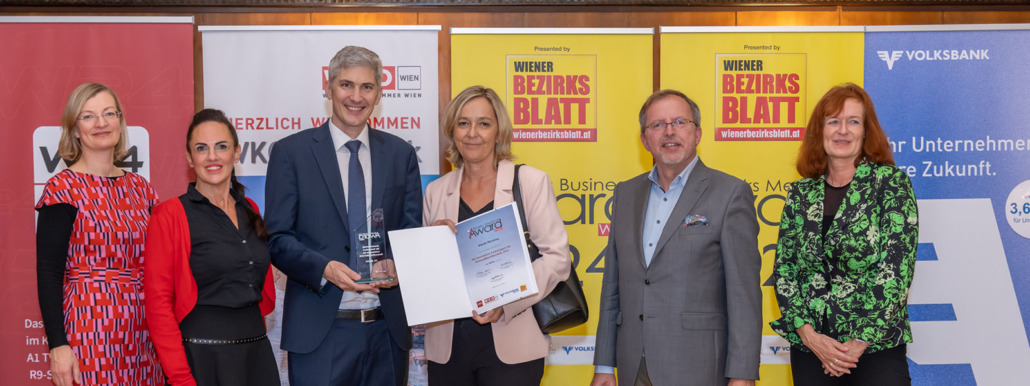 Gruppenfoto Klinik Hietzing beim Bezirks Medical Award