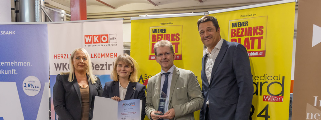 Gruppenfoto Klinik Ottakring beim Bezirks Medical Award