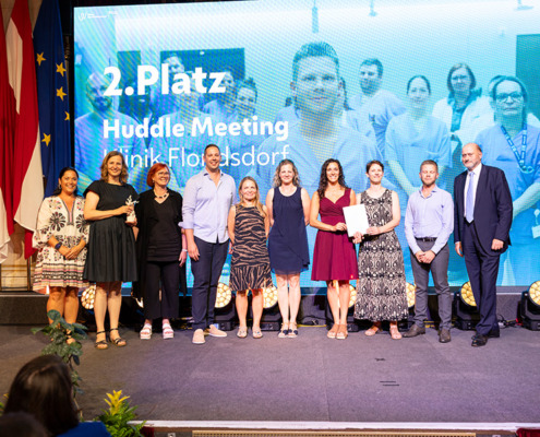 WIGEV-Award 2025 Gala: Huddle Meeting Klinik Floridsdorf