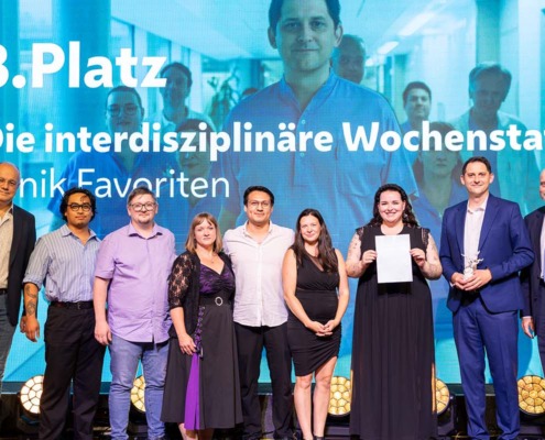 WIGEV Award Gewinner*innen des Projekts "Interdisziplinäre Wochenstation" des Wiener Gesundheitsverbundes