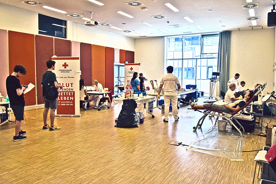 Blutspendeaktion in der Klinik Floridsdorf