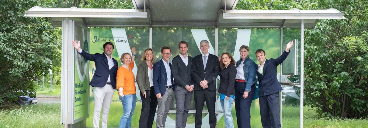 Gruppenfoto zum Start der 2ten Welle der Bau Info Kampagne