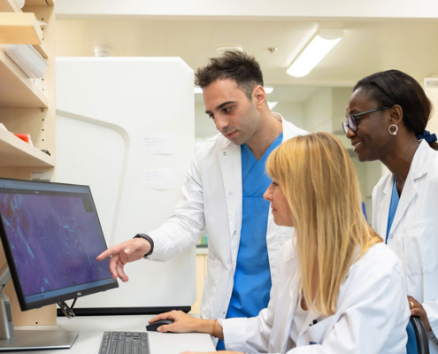 Gruppenbild Austausch Tumorboard