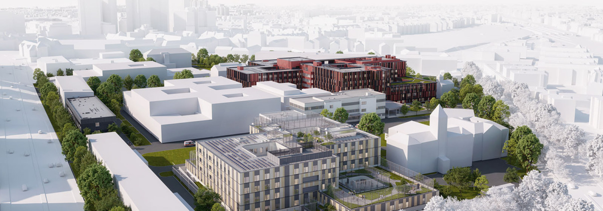 Rendering der Klinik Favoriten 2026