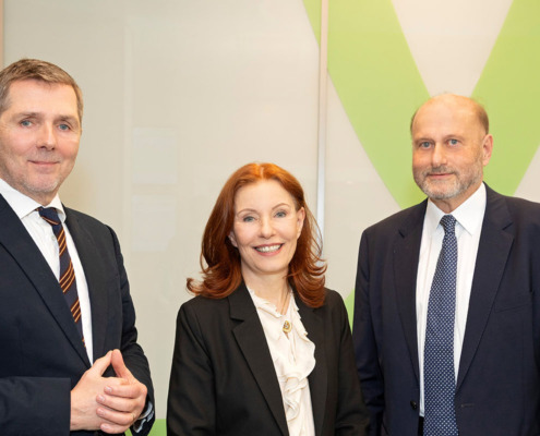 Gruppenfoto Direktion des Wiener Gesundheitsverbundes bei der Jahres-Pressekonferenz zum Geschäftsjahr 2025