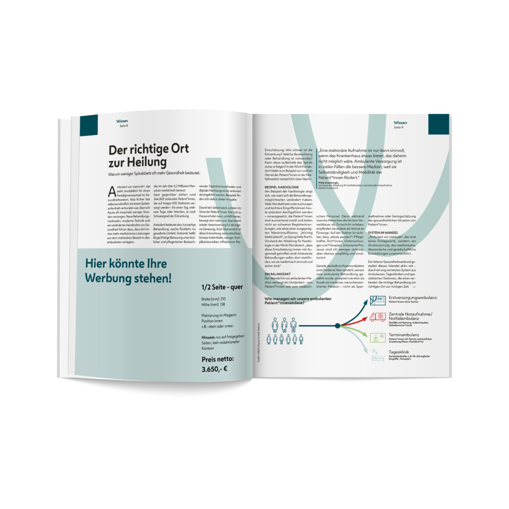 67 Magazin Mockup halbe Seite quer