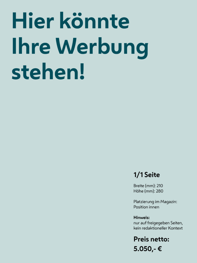 67 Magazin Inserat ganze Seite