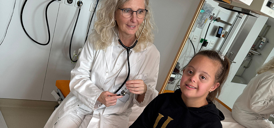 Hanna in der Down Syndrom Ambulanz der Klinik Favoriten