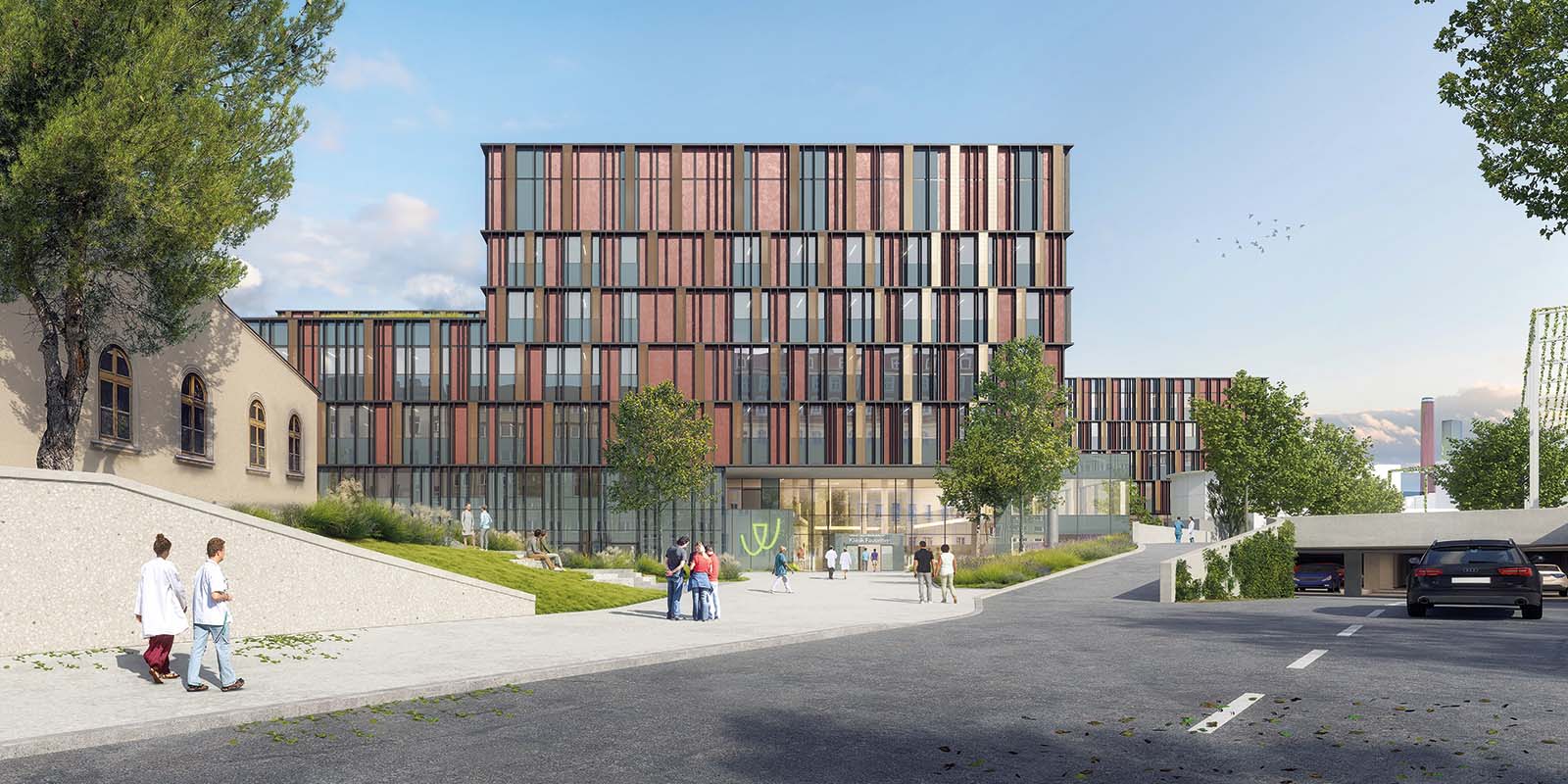 Rendering der Klinik Favoriten