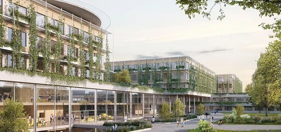 Klinik Ottakring neu Parkansicht