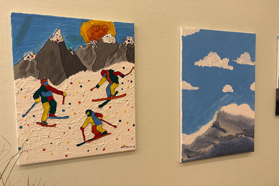 Bilder der Vernissage Art against Cancer in der Klinik Favoriten
