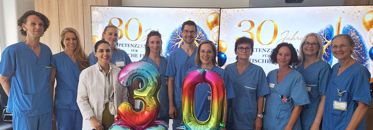 Gruppenfoto des CF-Boards in der Klinik Hietzing