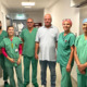 Team der Kardiologie mit Patient in der Klinik Ottakring